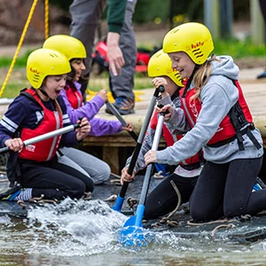 Raft Building at Robinwood Activity Centre