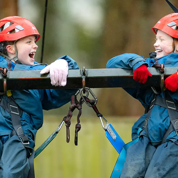 Children enjoying activities at Robinwood Activity Centres