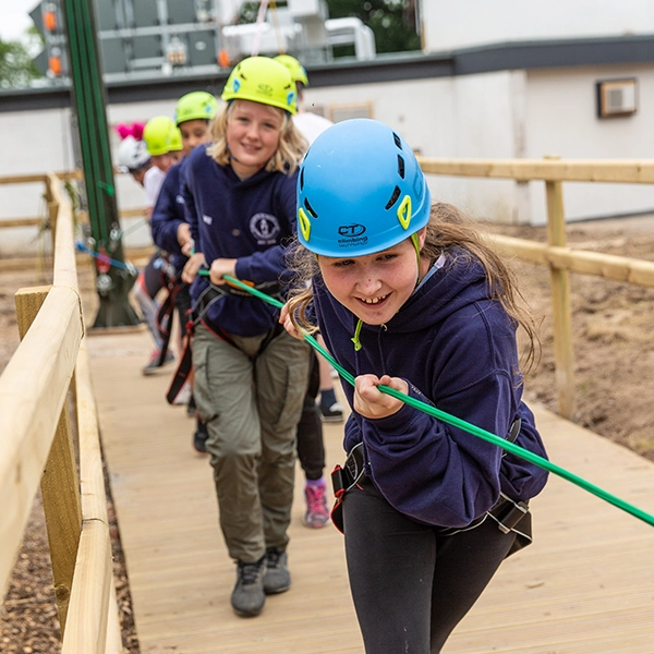 Children enjoying activities at Robinwood Activity Centres