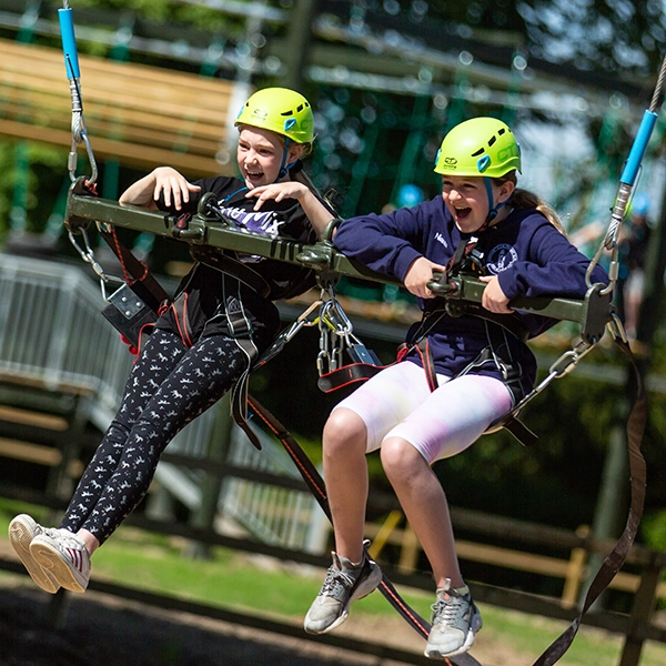 Children enjoying activities at Robinwood Activity Centres