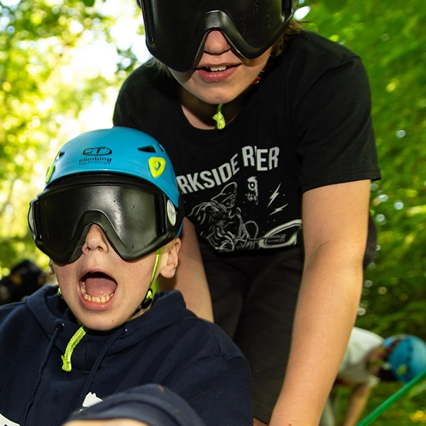 Children enjoying activities at Robinwood Activity Centres