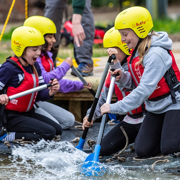 Children enjoying activities at Robinwood Activity Centres