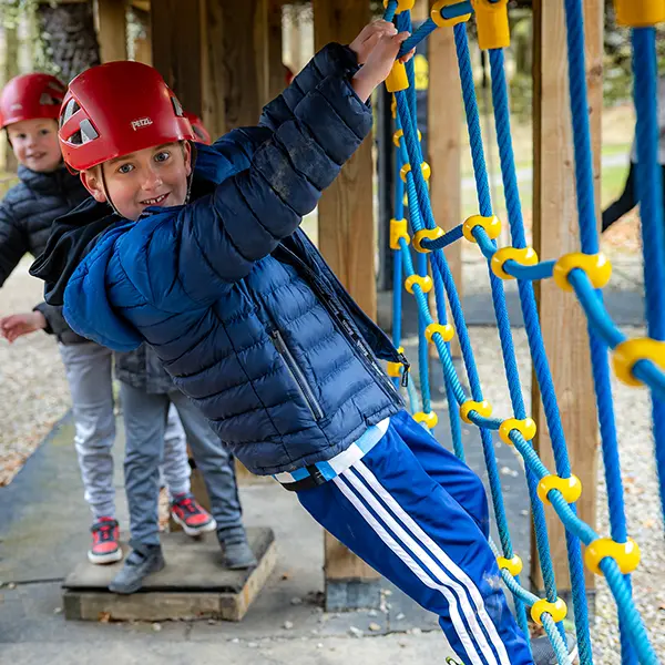 Children enjoying activities at Robinwood Activity Centres