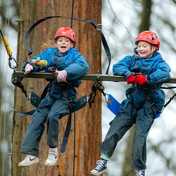 Children enjoying activities at Robinwood Activity Centres