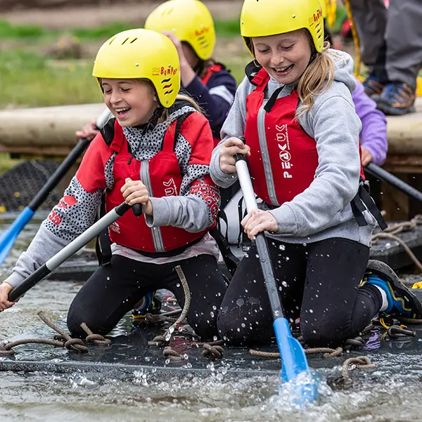 Children enjoying activities at Robinwood Activity Centres
