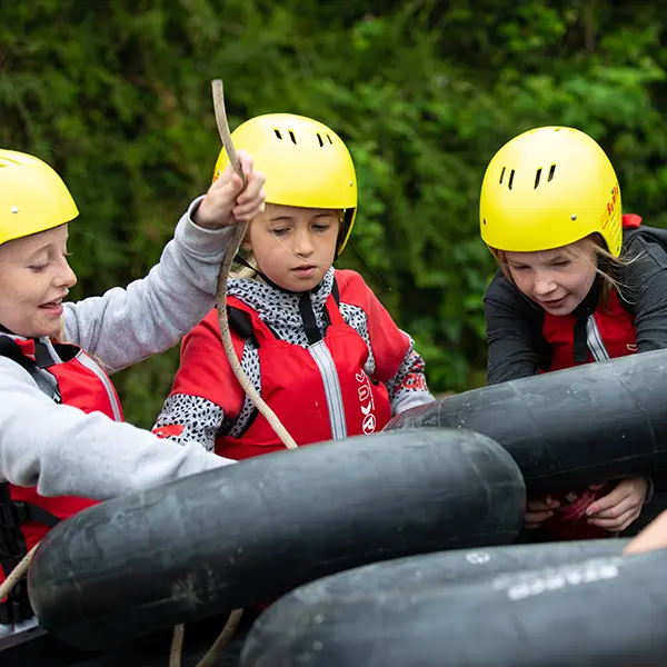 Children enjoying activities at Robinwood Activity Centres