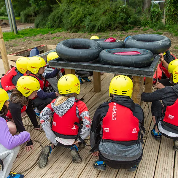 Children enjoying activities at Robinwood Activity Centres
