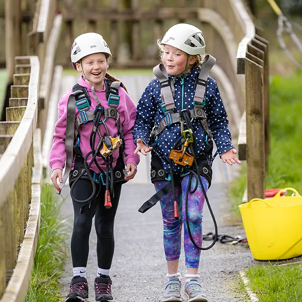 Children enjoying activities at Robinwood Activity Centres