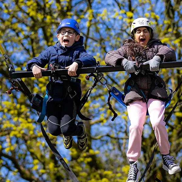 Children enjoying activities at Robinwood Activity Centres
