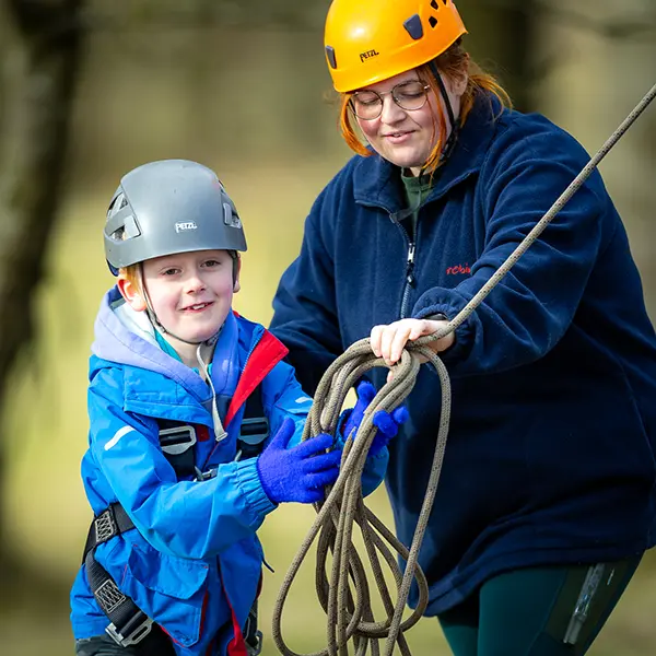 Children enjoying activities at Robinwood Activity Centres